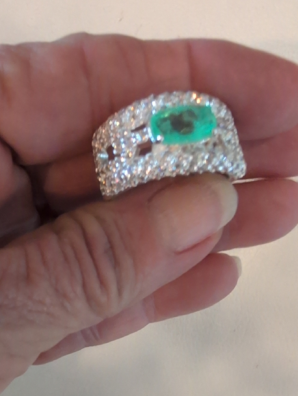 Bomb Party "GlamorousTraveler" Lab Created Tourmaline Ring NWT - Picture 4 of 8